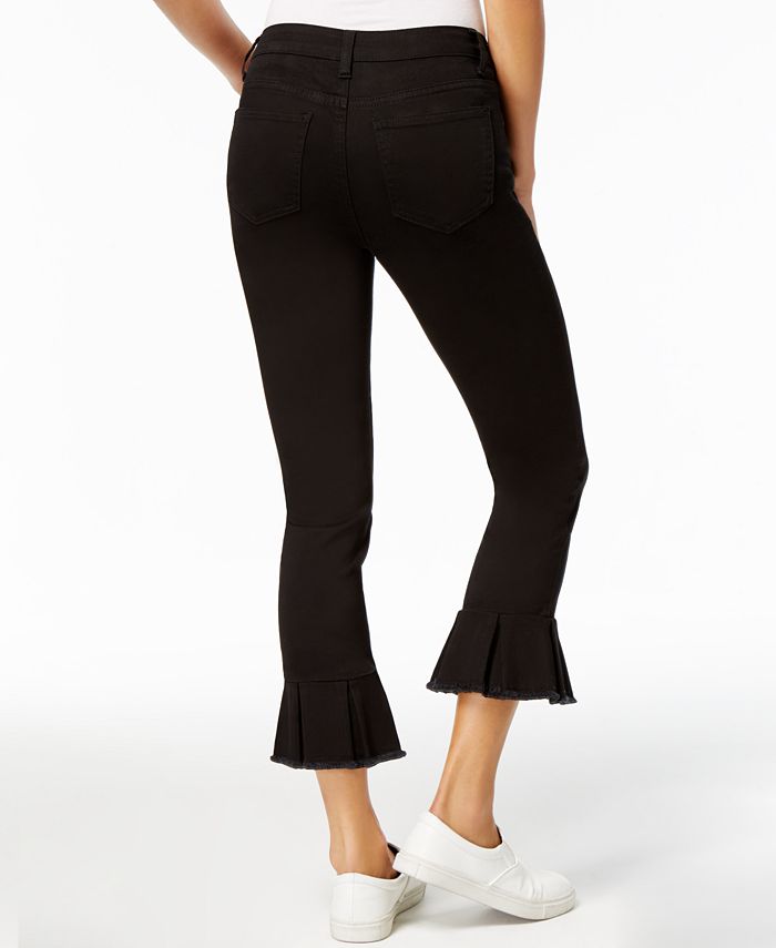 Earl Jeans Cropped RuffledHem Jeans Macy's