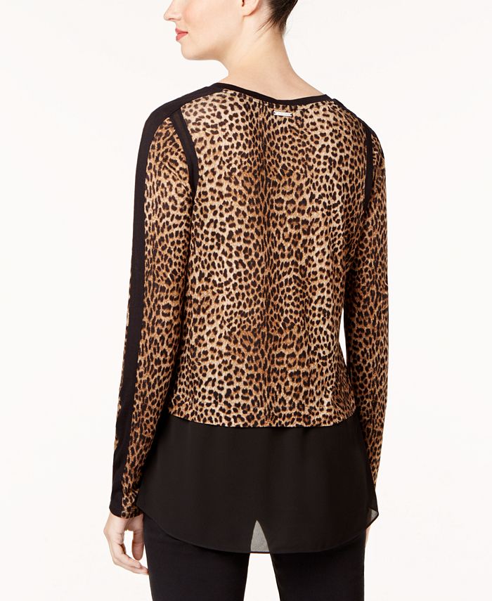 michael kors leopard pants