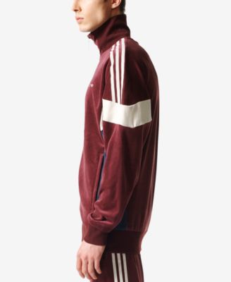 adidas adidas Men's Originals Challenger Velour Track Jacket Macy's