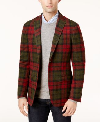 plaid wool sport coat