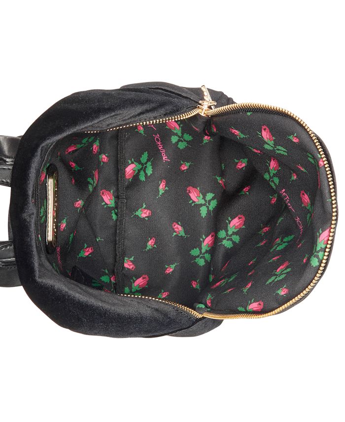 Betsey Johnson Velvet Small Backpack Macy's