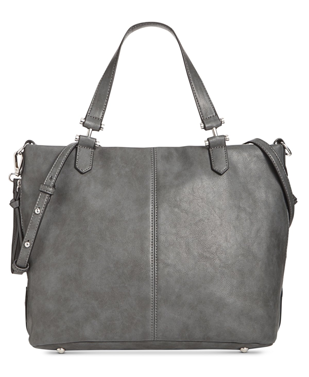Inc International Concepts Elliah Wrap Tote, Created For Macy's In Charcoal,silver