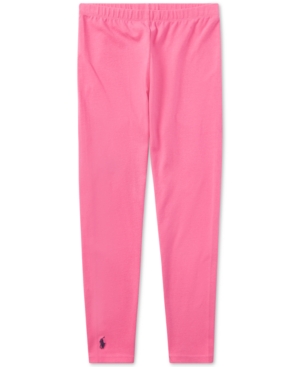 Polo Ralph Lauren Toddler Girls Pony Leggings In Baja Pink