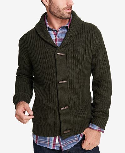 Weatherproof Vintage Men's Shawl-Collar Cardigan - Sweaters - Men - Macy's