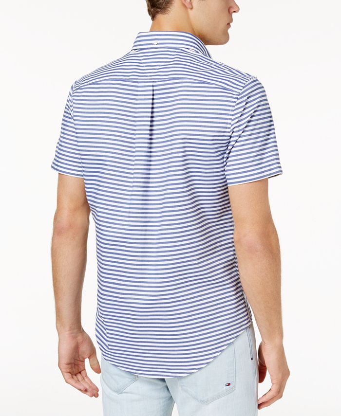 Tommy Hilfiger Men's CustomFit Melville Horizontal Stripe Shirt
