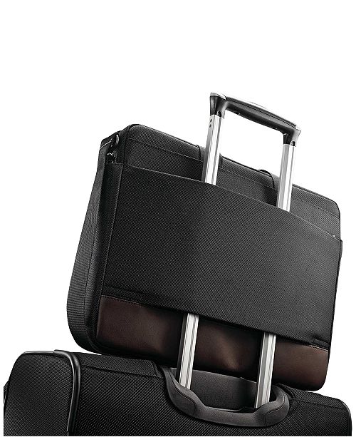 Samsonite Men&#39;s Kombi Slim Briefcase & Reviews - Laptop Bags & Briefcases - Luggage - Macy&#39;s