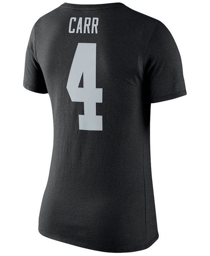 Nike Women's Derek Carr Oakland Raiders Player Pride T-Shirt - Macy's