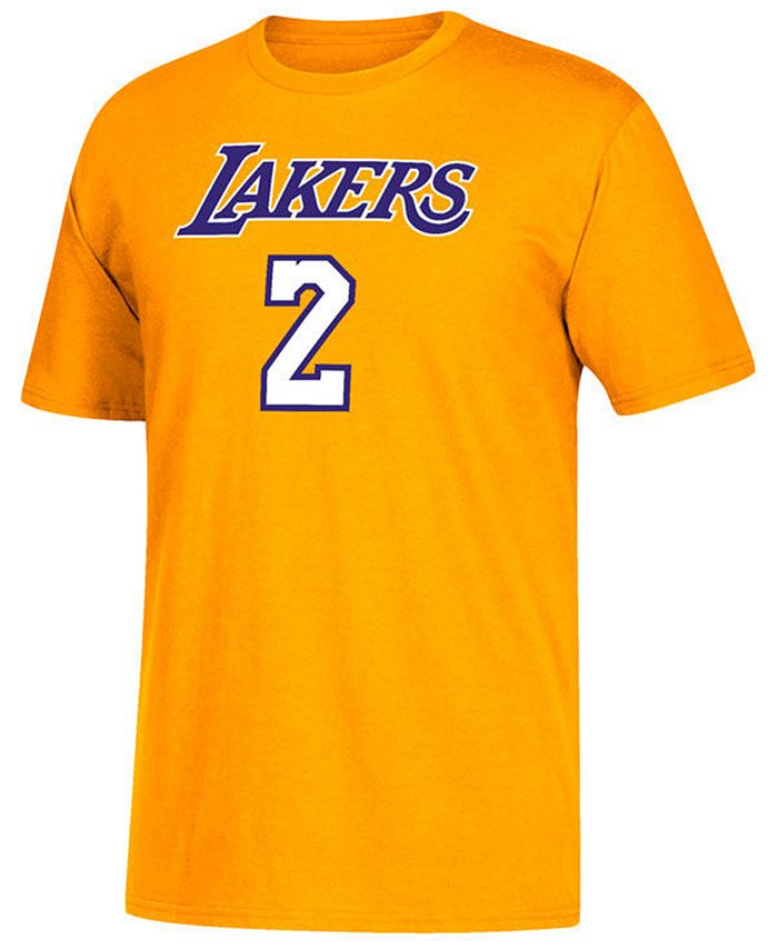 adidas Men's Lonzo Ball Los Angeles Lakers Player T-Shirt - Macy's