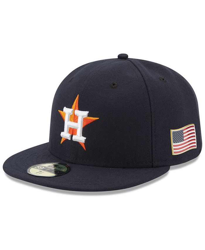 New Era Houston Astros Authentic Collection 9-11 Patch 59FIFTY Fitted ...