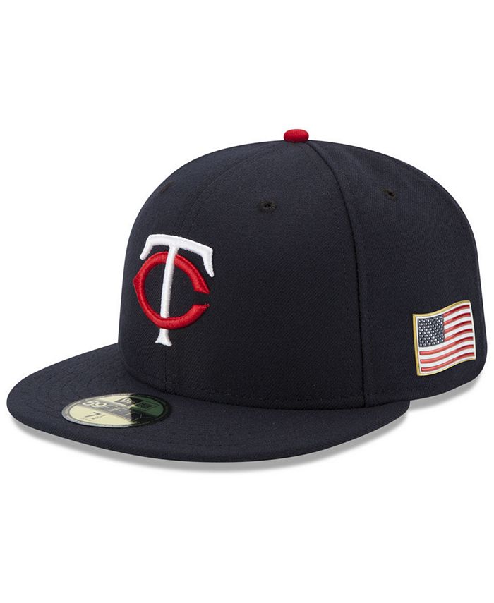 New Era Minnesota Twins Authentic Collection 9-11 Patch 59FIFTY Fitted ...