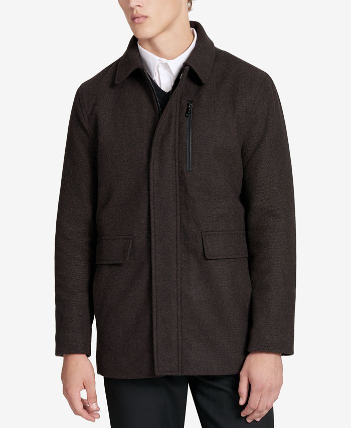 Calvin Klein Men's Big & Tall Wool Overcoat - Macy's