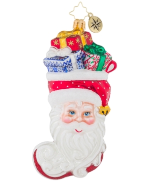 UPC 645001493330 product image for Christopher Radko Stuffed Santa Ornament | upcitemdb.com