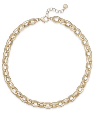 Charter Club - Gold-Tone Large Link Necklace