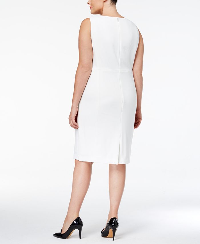 Kasper Plus Size Studded Sheath Dress - Macy's