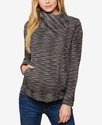 Motherhood Maternity - Maternity Asymmetrical Full-Zip Jacket