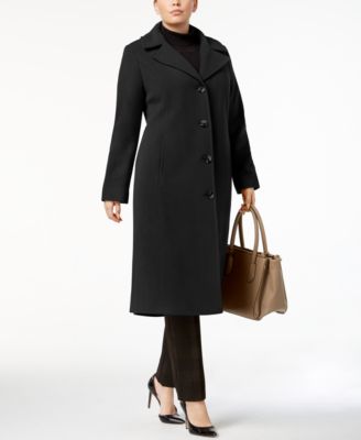Anne Klein - Plus Size Maxi Walker Coat