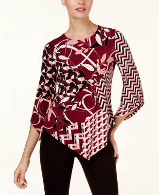 macy's alfani petite tops