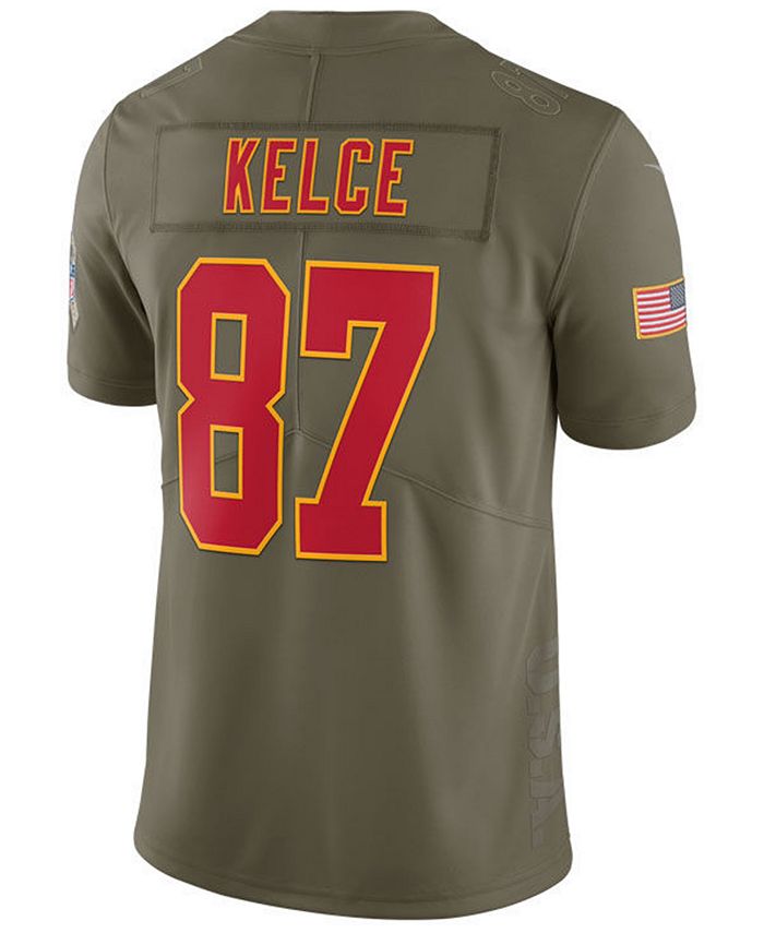 Nike Men's Travis Kelce Kansas City Chiefs Salute To Service Jersey 2018 -  Macy's