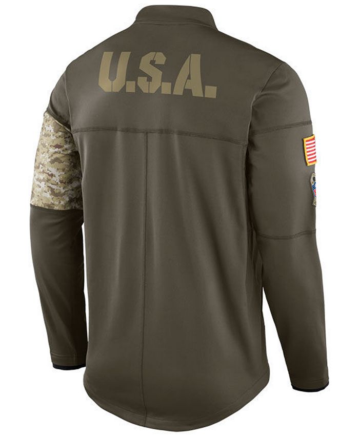 Nike Men s New Orleans Saints Salute To Service Hybrid Half Zip