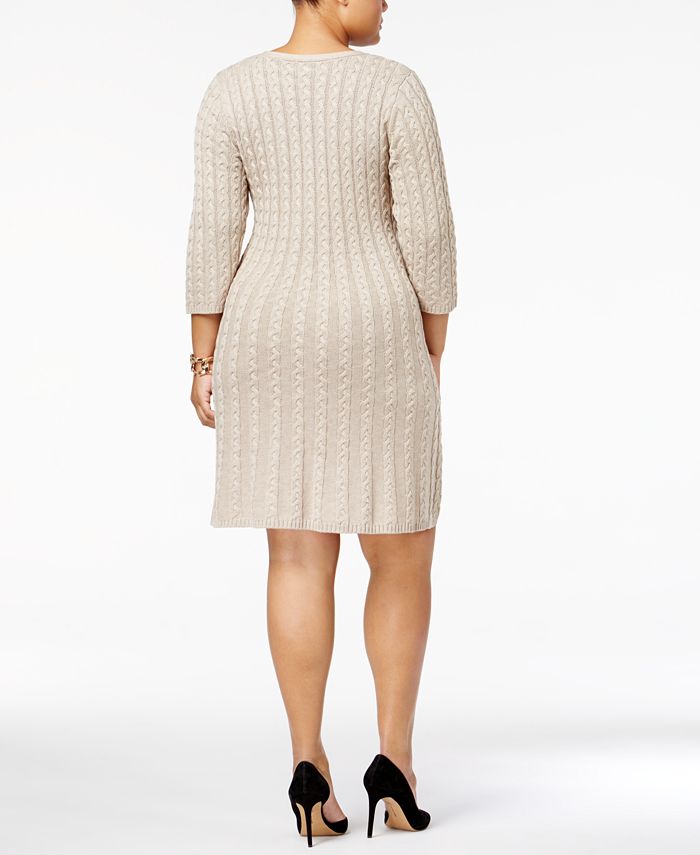 jessica howard cable knit sweater dress