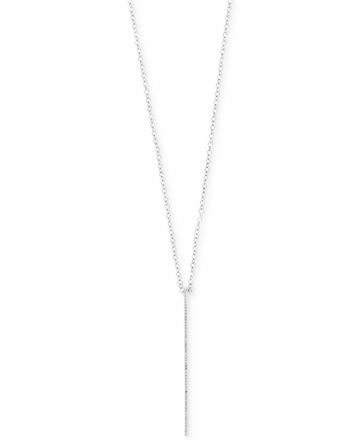 Macy's diamond cheap bar necklace