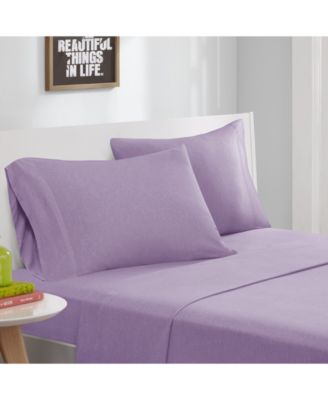 Jersey-Knit Cotton Blend 4-Pc. Sheet Set, Queen