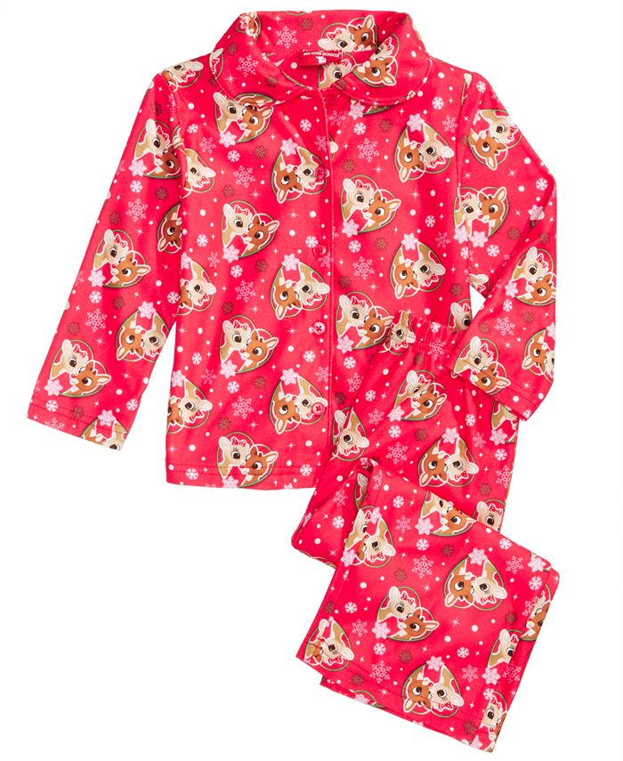 Girls rudolph pajamas on sale