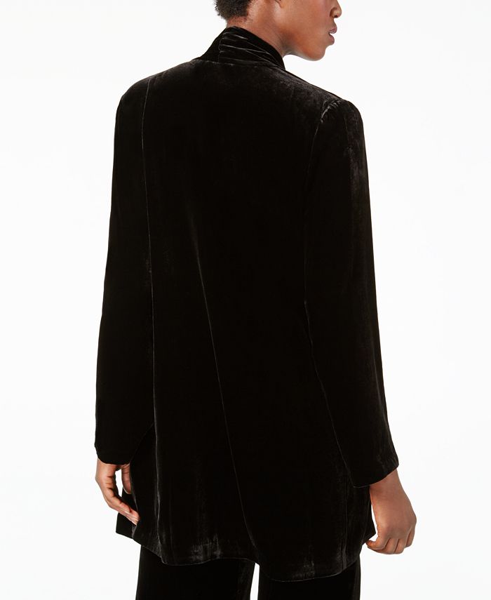 Eileen Fisher Velvet Shawl-Collar Jacket, Regular & Petite - Macy's
