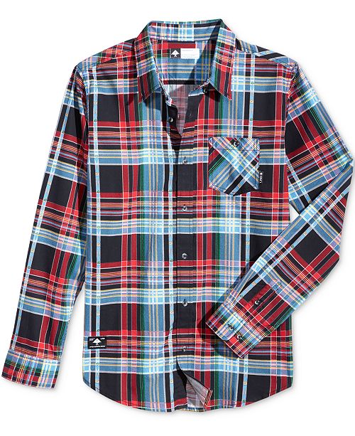 Lrg Men S Indulgent Plaid Twill Shirt Reviews Casual Button