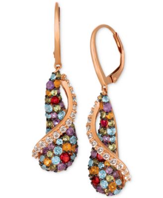 Le Vian - Multi-Gemstone Drop Earrings (3-1/4 ct. t.w.) in 14k Rose Gold