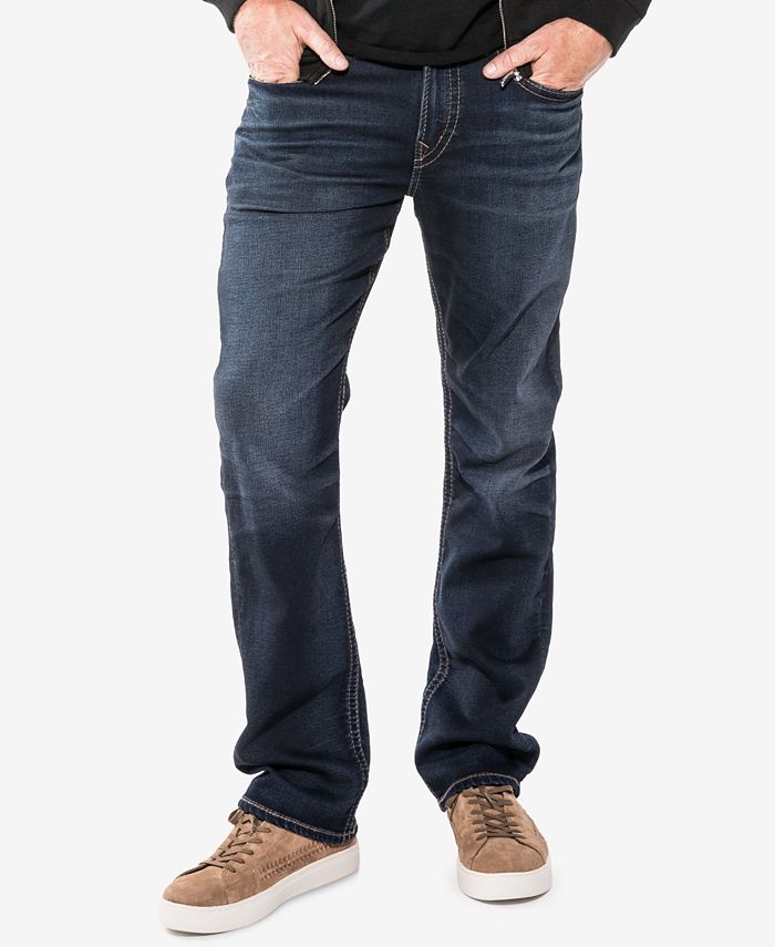 Silver Jeans Co. Men's Grayson Easy Fit Straight Stretch Jeans - Macy's