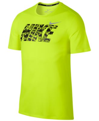 Nike - Men's Breathe Print-Logo Running T-Shirt