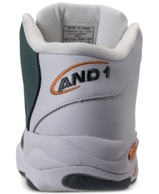 taichi AND1 Men's Tai Chi Mid Leather Basketball Sneakers from