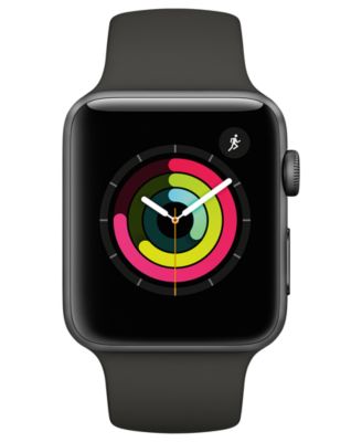 Apple Watch Series 3 Apple&nbsp;Watch Series&nbsp;3 GPS, 42mm Space Gray Aluminum Case with Black Sport Band