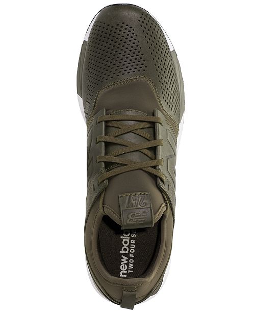 new balance men's 247 leather shoes