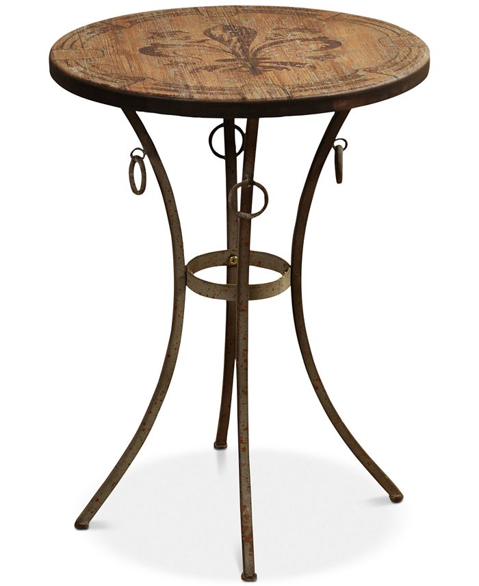 StyleCraft Bowyn Round Side Table, Quick Ship Macy's