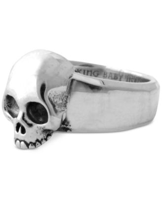 King Baby - Men's Hamlet Skull Ring in Sterling Silver