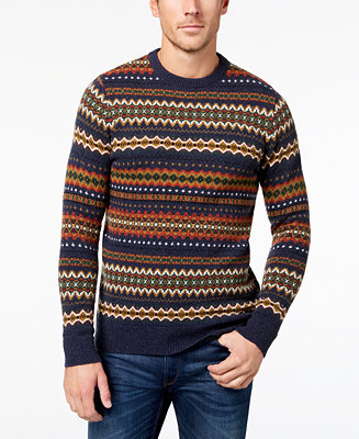 Barbour Men's Wool Fair Isle Sweater - Macy's