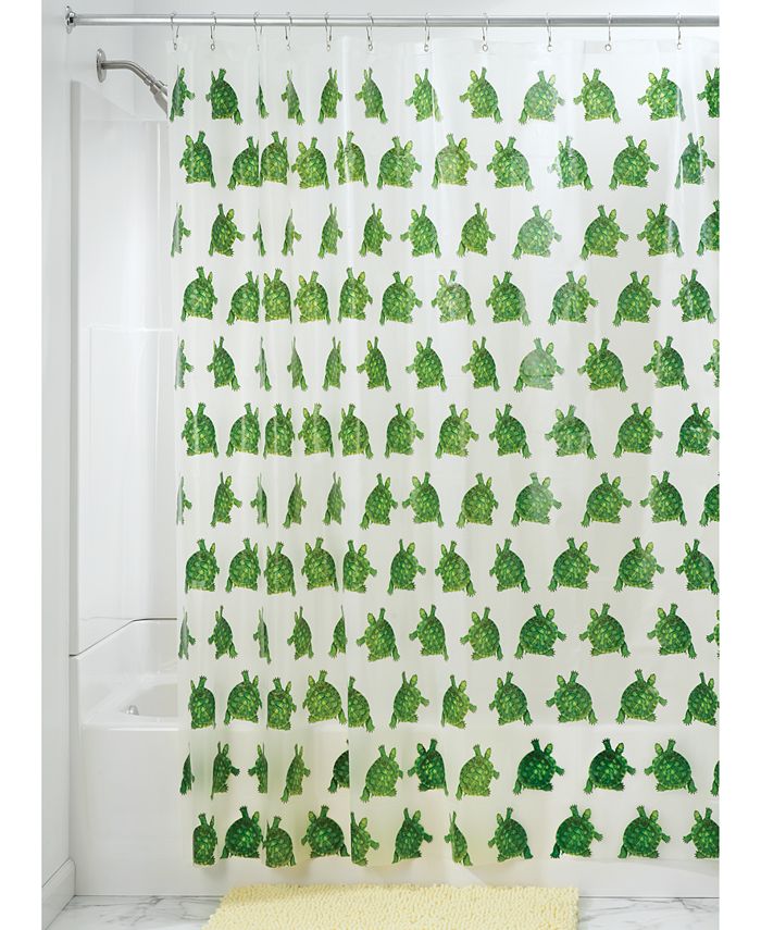 Interdesign 54 X 78 Turtle Print Shower Curtain Liner Macy S