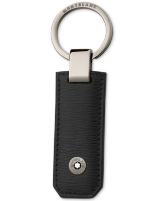 Montblanc Black Italian Leather Keychain - Macy's