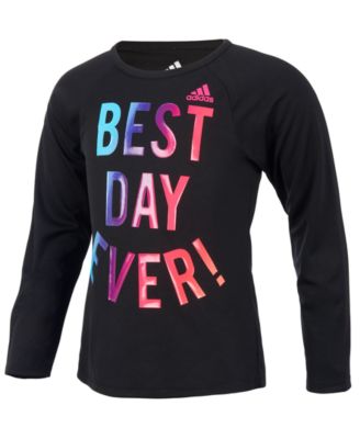 adidas - Best Day Ever ClimaLite&reg; T-Shirt, Little Girls (2-6X)