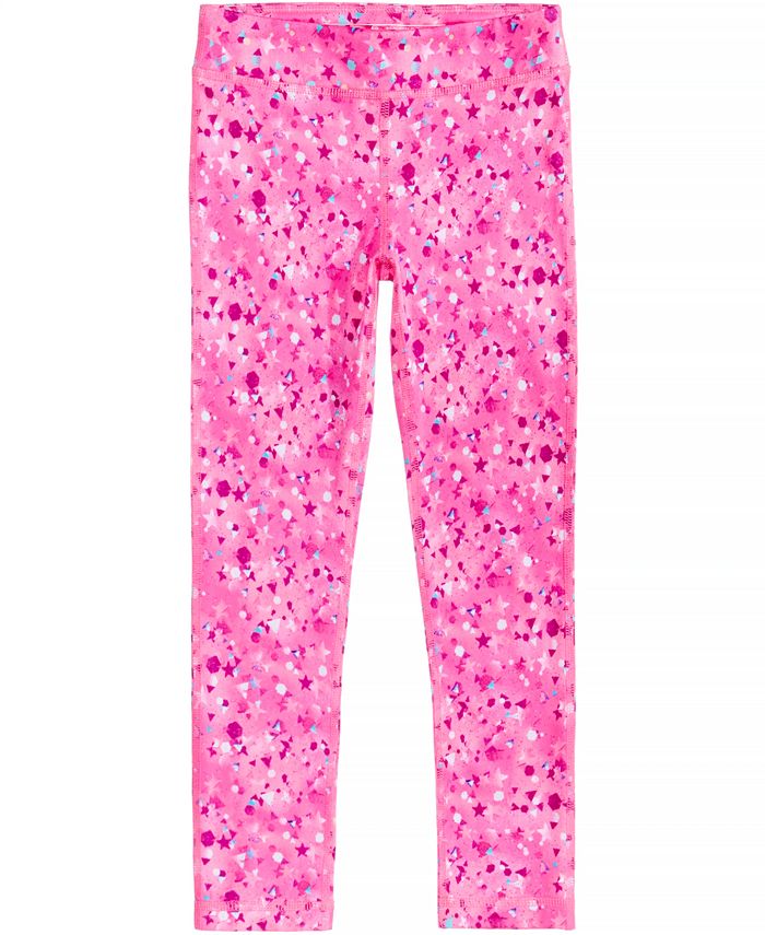 Ideology Confetti Active Leggings, Little Girls, Created for Macy's