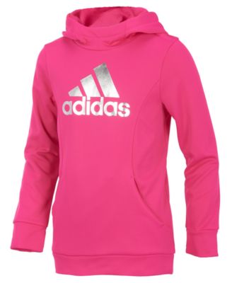 adidas - Logo-Print Performance Hoodie, Big Girls (7-16)