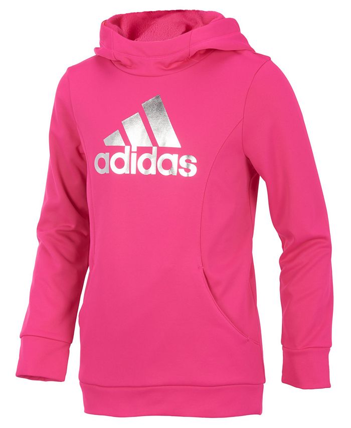 adidas Logo-Print Performance Hoodie, Big Girls & Reviews - Sweaters ...