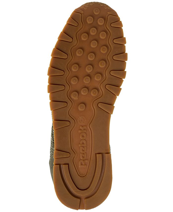 Reebok Men's Classic Leather EBK Casual Sneakers from Finish Line Macy's