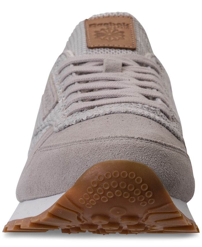 Reebok Men's Classic Leather EBK Casual Sneakers from Finish Line Macy's