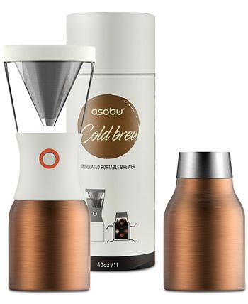 Asobu Cold Brew Insulated Portable Brewer, 40 Ounce