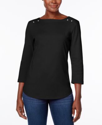 Karen Scott - Boat-Neck Top