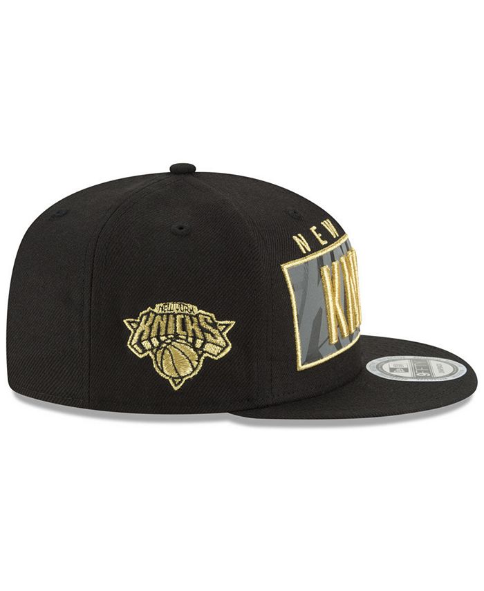 New Era New York Knicks Golden Reflective 9FIFTY Snapback Cap - Macy's