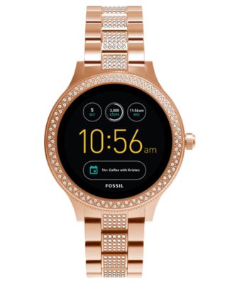 Fossil Q Women's Venture Gen 3 Rose Gold-Tone Stainless Steel ...